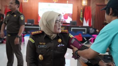 Peduli Kemanusiaan, Kejari Kota Sukabumi Gelar Donor Darah