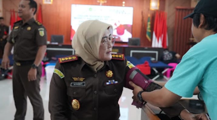 Peduli Kemanusiaan, Kejari Kota Sukabumi Gelar Donor Darah