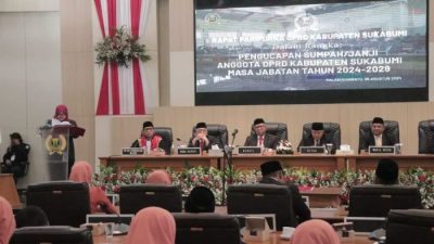 DPRD Kabupaten Sukabumi Dilantik Berikut Gaji danTunjangan yang Diterima