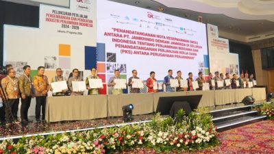 Jamkrindo Lakukan MoU Bersama 18 Jamkrida, Mendorong Akselerasi Industri Penjaminan Nasional