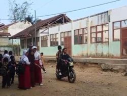4 Ruang Kelas SDN Cilimus, Jampang Tengah Sukabumi Ambruk