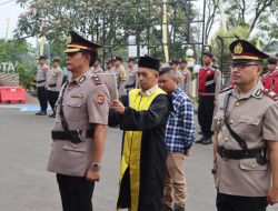 Ini Pesan Kapolres Sukabumi Kota, Saat Sertijab Kapolsek Warudoyong dan Wisuda Purna Bhakti