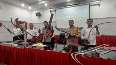 Mau Tawuran Ketauan Polisi, 12 Orang Berandal Motor Bawa Sajam Diamankan