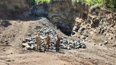 Tambang Batu di Simpenan Diduga Langgar Izin, Khawatir Ancam Jalan Nasional