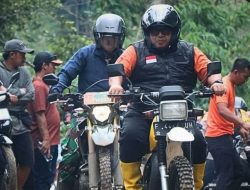 Bupati Bareng Forkopimda Naik Motor Trail Tinjau Lokasi Bencana di Kecamatan Tegalbuleud