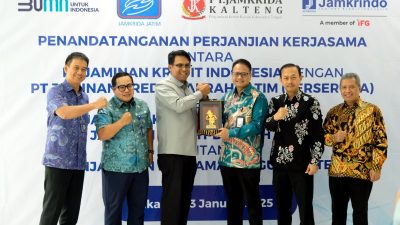 Jamkrindo Perkuat Ekosistem Penjaminan Dukung UMKM Melalui Kerja Sama dengan Jamkrida Jatim dan Kalteng