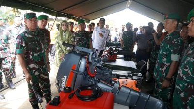 Panglima TNI Blusukan Salurkan Bantuan Logistik Kebencanaan untuk Kodim Sukabumi