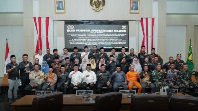 DPRD Kabupaten Sukabumi Gelar Rapat Paripurna Penetapan Pasangan Calon Terpilih dan Usulan Pemberhentian Pejabat Eksekutif