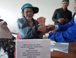 Desa Cijulang Jampangtengah Salurkan BLT DD Jelang Lebaran