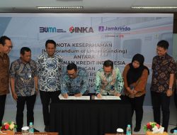 Perkuat Kolaborasi Strategis, Jamkrindo dan INKA Teken MoU Sinergi BUMN