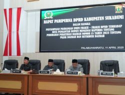Rapat Paripurna ke-11 DPRD Kabupaten Sukabumi Bahas Pandangan Fraksi terhadap Raperda Pajak dan Retribusi