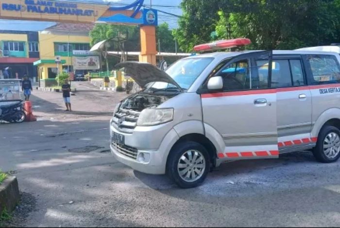 Ambulans Pembawa Pasien Darurat Nyaris Terbakar di RSUD Palabuhanratu