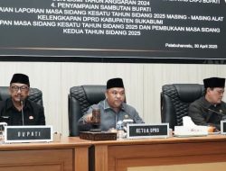 DPRD Sukabumi Bahas LKPJ 2024 dan Tutup Masa Sidang Kesatu