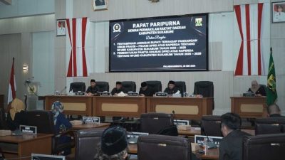 DPRD Kabupaten Sukabumi Konsolidasikan Pembahasan Raperda RPJMD 2025–2029 Lewat Paripurna Ke-20