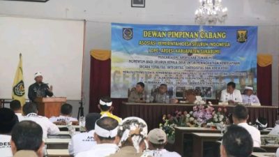 Muscab V Apdesi, Wabup Ajak Kepala Desa Bersinergi Sosialisasikan Program Prioritas