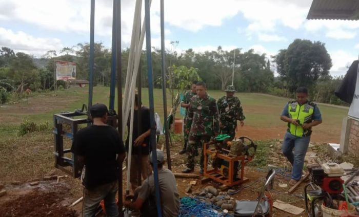 Sumur Bor TMMD, Harapan Baru Warga Kampung Cisireum