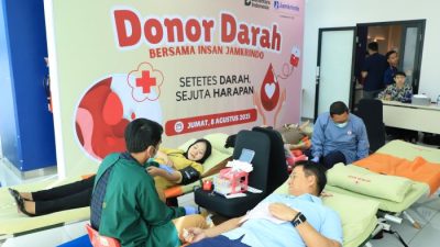HUT ke-80 RI, Jamkrindo Wujudkan Semangat Gotong Royong Lewat Donor Darah