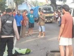 Pemotor Tewas Usai Tabrakan dengan Truk Tangki di Tanjakan Bantargadung