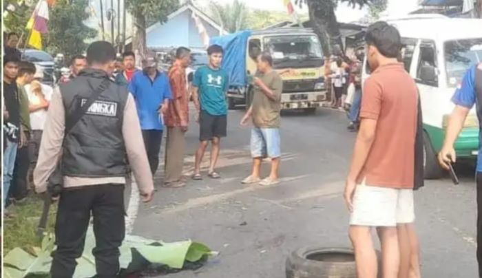 Pemotor Tewas Usai Tabrakan dengan Truk Tangki di Tanjakan Bantargadung