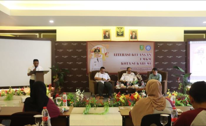 Diskumindag Sukabumi Bekali 30 UMKM dengan Literasi Keuangan, Wali Kota Dorong Asuransi & Wakaf Usaha