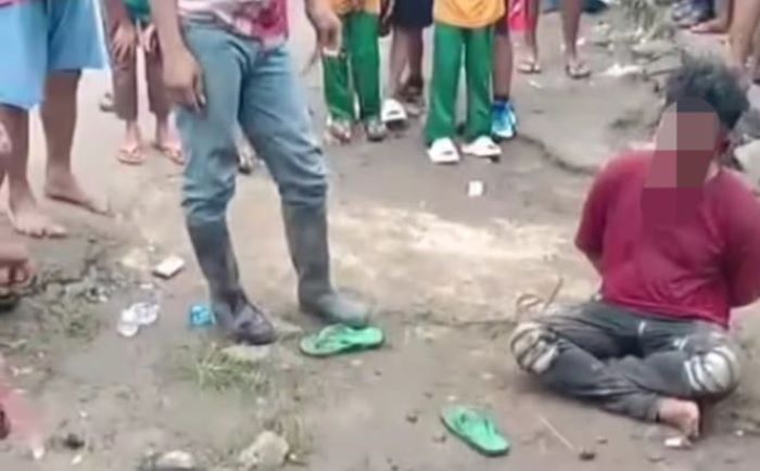 Warga Cibeber Gagalkan Aksi Begal, Dua Pelaku Diamuk Massa