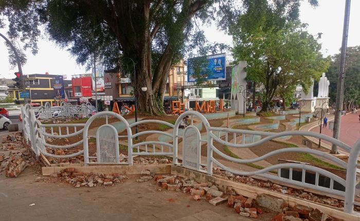 Pemkot Sukabumi Bangun Pagar Lapang Merdeka, Anggaran Capai Ratusan Juta