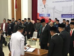 Pemkot Sukabumi Lantik 130 Pejabat Struktural, Wali Kota Ayep Zaki Tekankan Profesionalisme dan Integritas