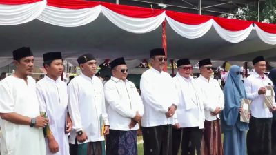 Ketua DPRD Sukabumi Hadiri Upacara Hari Santri 2025 di Cisaat