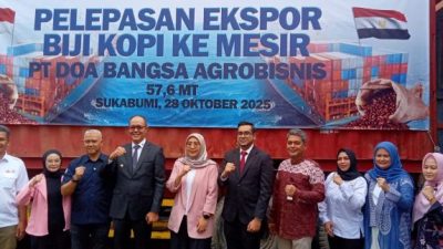 Wali Kota Sukabumi Lepas Ekspor Perdana Kopi ke Mesir, Bukti Produk Lokal Kian Dilirik Dunia