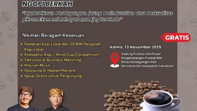 Produksi Kopi Sukabumi Melimpah, Disdagin Dorong Hilirisasi Lewat Festival 2025