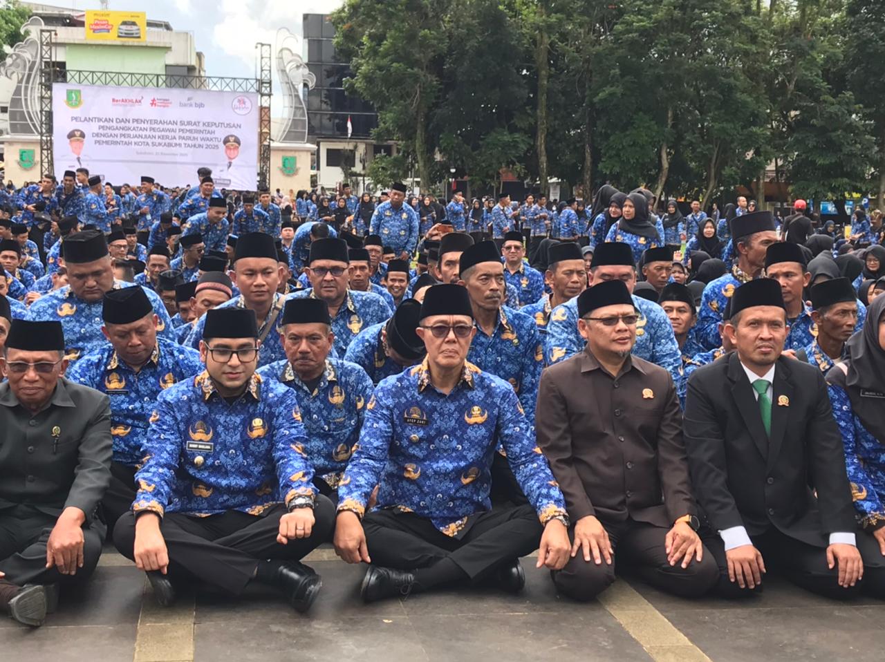 1.827 P3K Paruh Waktu Resmi Dilantik Wali Kota Sukabumi