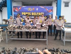 Sat Lantas Sukabumi Kota Babat Habis 1.538 Knalpot Brong yang Mengganggu Ketertiban