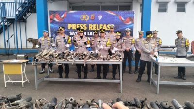 Sat Lantas Sukabumi Kota Babat Habis 1.538 Knalpot Brong yang Mengganggu Ketertiban