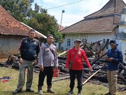 Diduga Korsleting Listrik, Rumah Lansia di Jampangtengah Terbakar