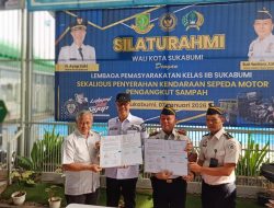 Pemkot Sukabumi Hibahkan Motor Sampah untuk Dukung Kebersihan Lapas