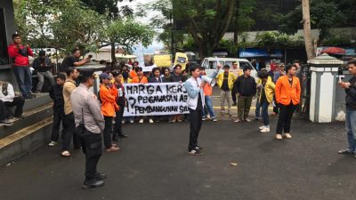BMPTNU Sukabumi Raya Demo Bina Marga Jabar, Soroti Kualitas Jalan Provinsi