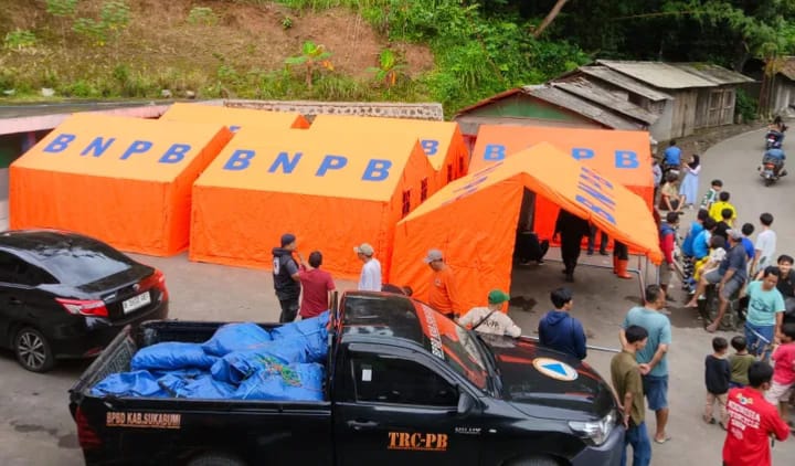 BPBD Sukabumi Tetapkan Status Darurat di Bantargadung Usai Pergerakan Tanah Paksa 123 KK Mengungsi