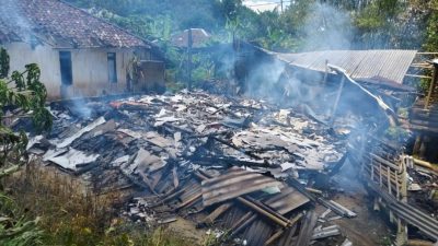 Satu Rumah Panggung di Sagaranten Ludes Dilalap Si Jago Merah, Kerugian Capai Puluhan Juta