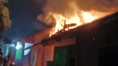 Diduga Korsleting Listrik, Rumah Dedi di Jampang Tengah Hangus Jadi Arang