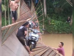 Tali Seling Putus, Jembatan Penghubung Dua Kampung di Tegalbuleud Roboh: 5 Orang Luka-luka