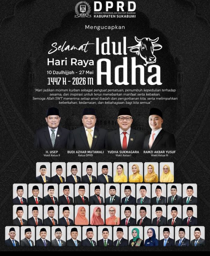Momentum Idul Adha, DPRD Kabupaten Sukabumi Serukan Semangat Berbagi dan Persatuan