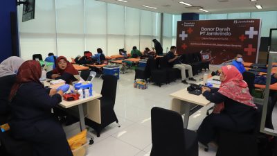 PT Jamkrindo dan PMI Berkolaborasi mengadakan donor darah sebagai bentuk kepedulian pada sesama
