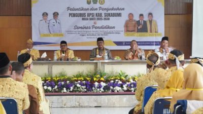 Pengurus APSI Kabupaten Sukabumi Resmi Dilantik, Bupati Dorong Penguatan Peran Pengawas Sekolah