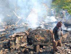 Gegara Korsleting Listrik, Rumah Warga Sukabumi Hangus Terbakar