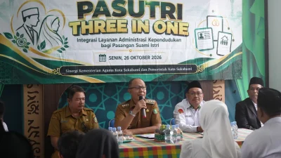 Menikah di Sukabumi Kini Bisa Urus 3 Dokumen Sekaligus Lewat Pasutri Three in One