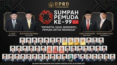 Hari Sumpah Pemuda ke-98, DPRD Sukabumi Dorong Peran Generasi Muda